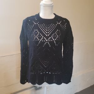 Loft Scoop Neck Knit Sweater